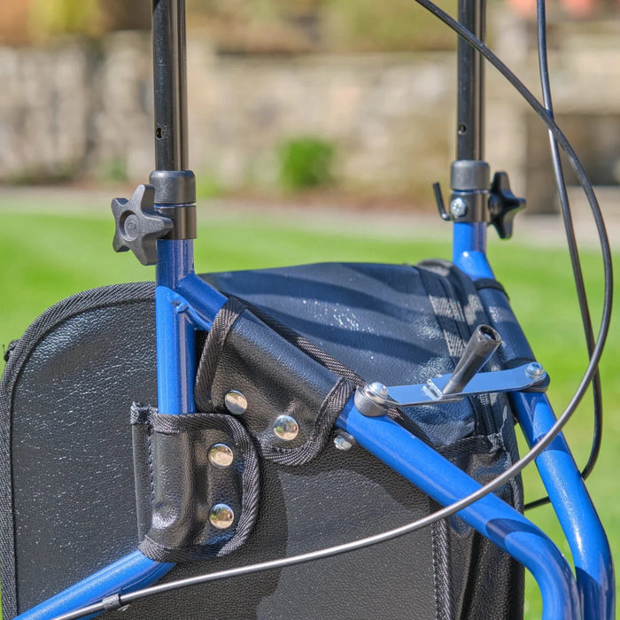 3 Wheel Steel Rollator & Lockable Brakes + Free walking Stick from Online Exclusive - Mobility 2 You.