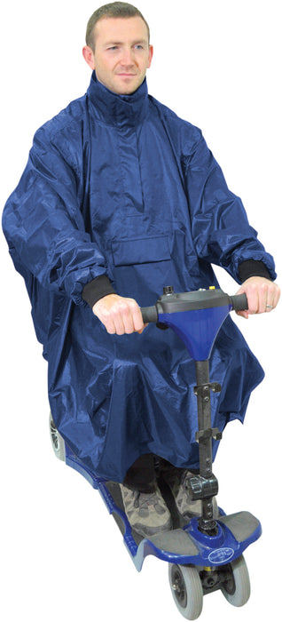 Deluxe Scooter Poncho Navy from Mobility 2 You - Mobility 2 You.
