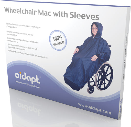 Wheelchair Mac with Sleeves Blue from Mobility 2 You - Mobility 2 You.