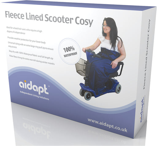 Fleece Lined Scooter Cosy Blue from Mobility 2 You - Mobility 2 You.