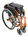 Deluxe Lightweight Self Propelled Aluminium Orange Wheelchair from Mobility 2 You - Mobility 2 You.