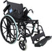 Self Propelled Steel Transit Black Chair from Mobility 2 You - Mobility 2 You.