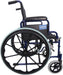 Self Propelled Steel Blue Transit Chair from Mobility 2 You - Mobility 2 You.