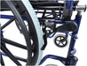 Self Propelled Steel Blue Transit Chair from Mobility 2 You - Mobility 2 You.