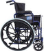 Self Propelled Steel Blue Transit Chair from Mobility 2 You - Mobility 2 You.