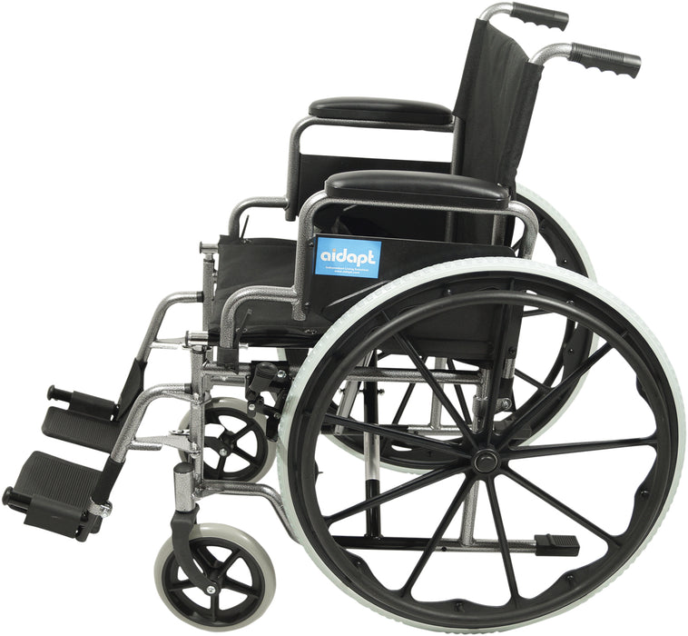 Self Propelled Steel Transit Chair -Hammered from Mobility 2 You - Mobility 2 You.