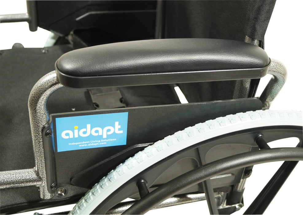Self Propelled Steel Transit Chair -Hammered from Mobility 2 You - Mobility 2 You.