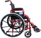 Self Propelled Steel Transit Chair Red from Mobility 2 You - Mobility 2 You.