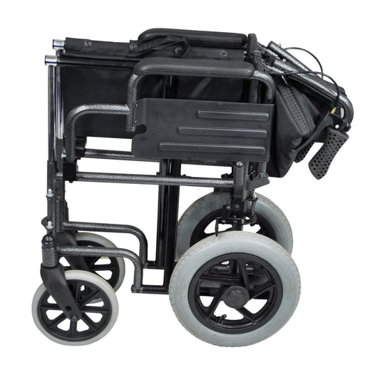 Deluxe Attendant Propelled Steel Wheelchair from Mobility 2 You - Mobility 2 You.