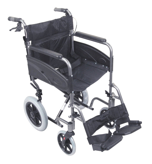 Compact Transport Aluminium Wheelchair Hammered Effect from Mobility 2 You - Mobility 2 You.