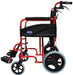 Compact Transport Aluminium Red Wheelchair from Mobility 2 You - Mobility 2 You.