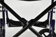 Steel Compact Transport Blue Wheelchair from Mobility 2 You - Mobility 2 You.