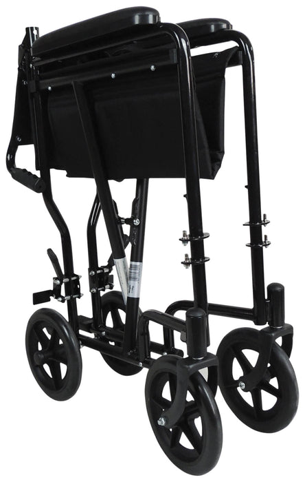Aluminium Compact Transport Hammered Wheelchair from Mobility 2 You - Mobility 2 You.
