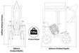 Aluminium Compact Transport Black Wheelchair from Mobility 2 You - Mobility 2 You.
