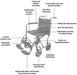 Aluminium Compact Transport Black Wheelchair from Mobility 2 You - Mobility 2 You.