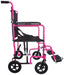 Aluminium Compact Transport Pink Wheelchair from Mobility 2 You - Mobility 2 You.