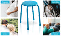 Multi-Purpose Adjustable Stool Blue from Mobility 2 You - Mobility 2 You.