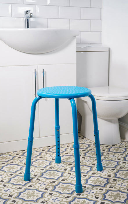 Multi-Purpose Adjustable Stool Blue from Mobility 2 You - Mobility 2 You.