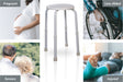 Multi-Purpose Adjustable Stool White from Mobility 2 You - Mobility 2 You.