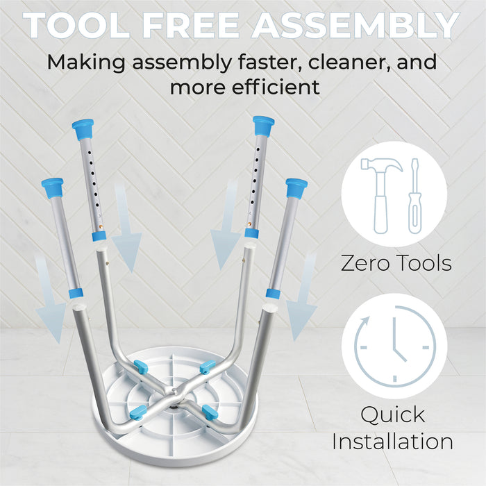 Bath Stool with Rotating Seat from Mobility 2 You - Mobility 2 You.