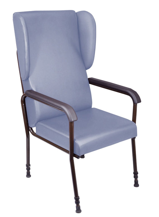 Chelsfield Height Adjustable Chair Blue from Mobility 2 You - Mobility 2 You.