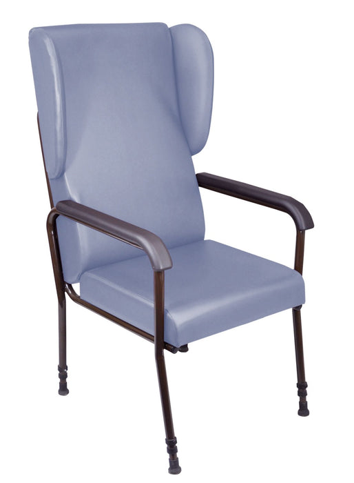Chelsfield Height Adjustable Chair Blue from Mobility 2 You - Mobility 2 You.