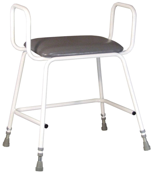 Torbay Heavy Duty Perching Stool with Arms from Mobility 2 You - Mobility 2 You.