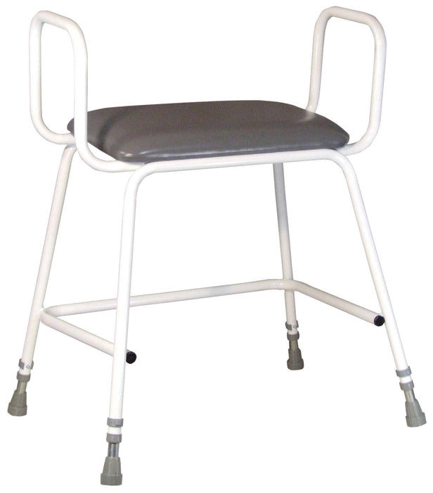Torbay Heavy Duty Perching Stool with Arms from Mobility 2 You - Mobility 2 You.