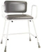 Torbay Heavy Duty Perching Stool- Padded Back(480mm) from Mobility 2 You - Mobility 2 You.