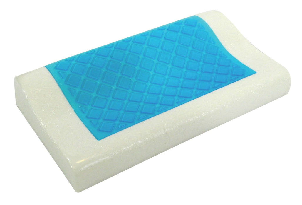 Cooling Gel Comfort Memory Foam Contour Pillow with Removable Soft Velvet Cover from Mobility 2 You - Mobility 2 You.