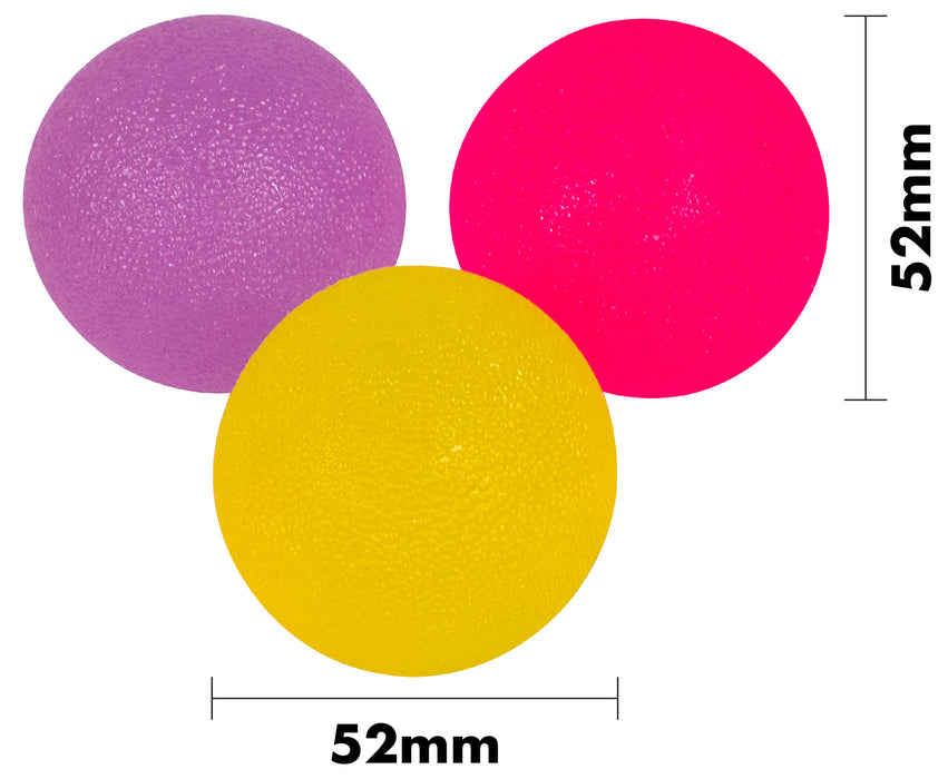 Hand Exercise Stress Relief Gel Balls Round Shape Pack of 3 from Mobility 2 You - Mobility 2 You.