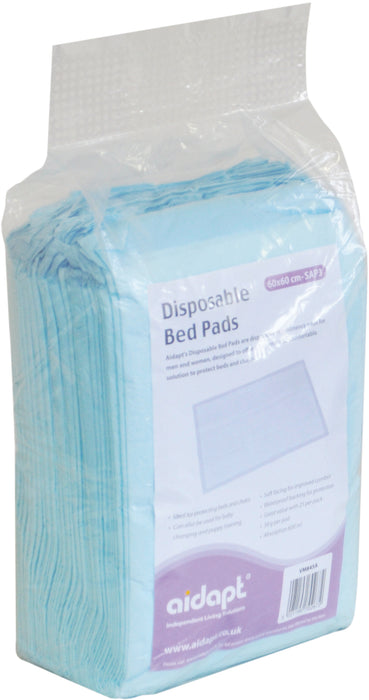 Disposable Bed Pads (600ml Absorbtion) from Mobility 2 You - Mobility 2 You.