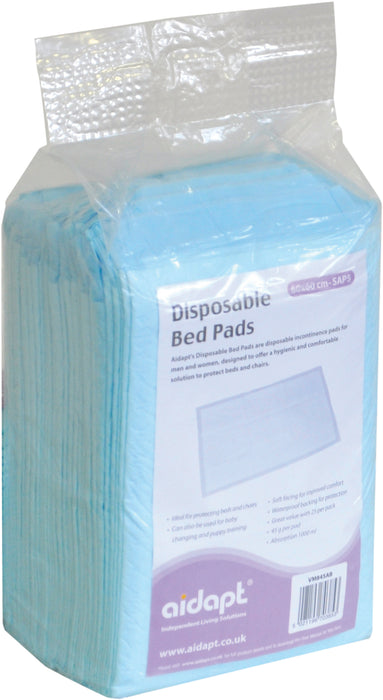 Disposable Bed Pads (1000ml Absorbtion) from Mobility 2 You - Mobility 2 You.