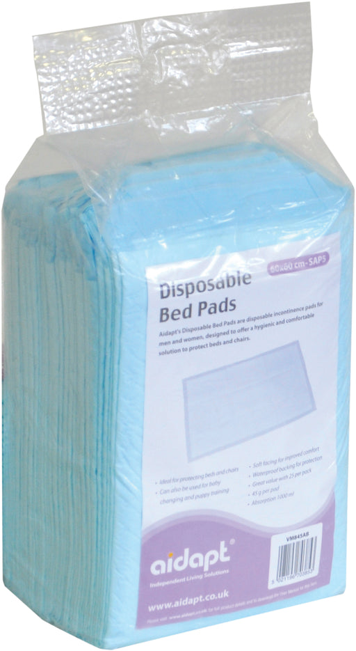 Disposable Bed Pads (1000ml Absorbtion) from Mobility 2 You - Mobility 2 You.
