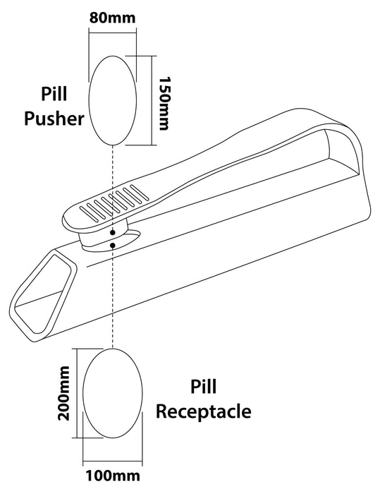 Plastic Pill Popper White