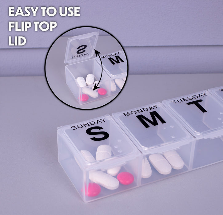 Large Weekly Pill Dispenser from Mobility 2 You - Mobility 2 You.