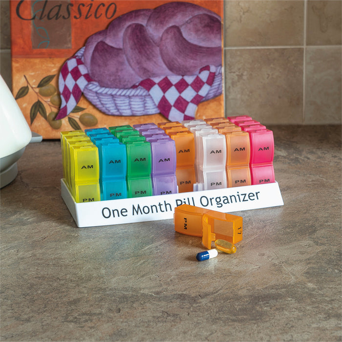 Colourful One Month Pill Organiser from Mobility 2 You - Mobility 2 You.