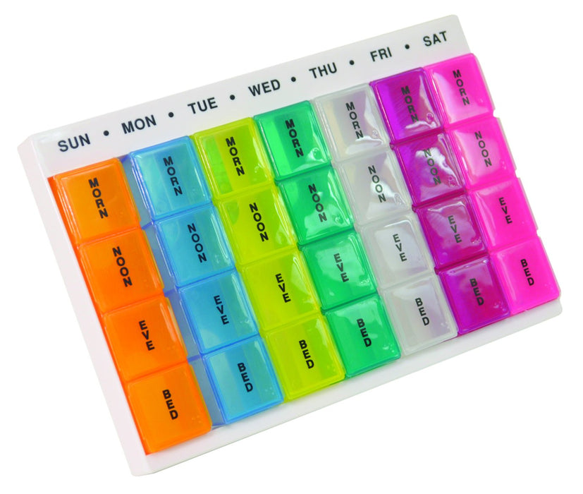 Colourful Week Day Multi Pill Dispenser from Mobility 2 You - Mobility 2 You.