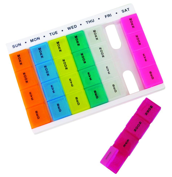 Colourful Week Day Multi Pill Dispenser from Mobility 2 You - Mobility 2 You.