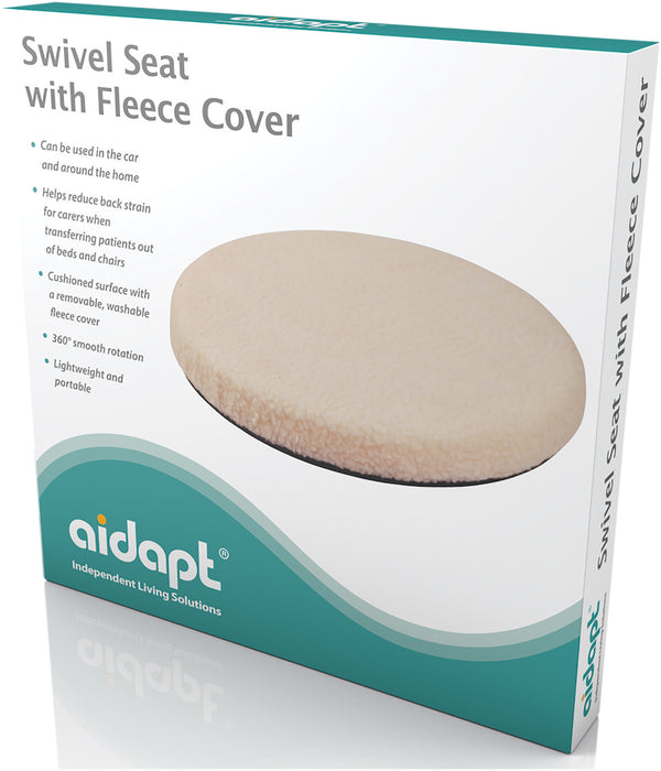 Revolving Swivel Seat with Fleece Cover from Mobility 2 You - Mobility 2 You.