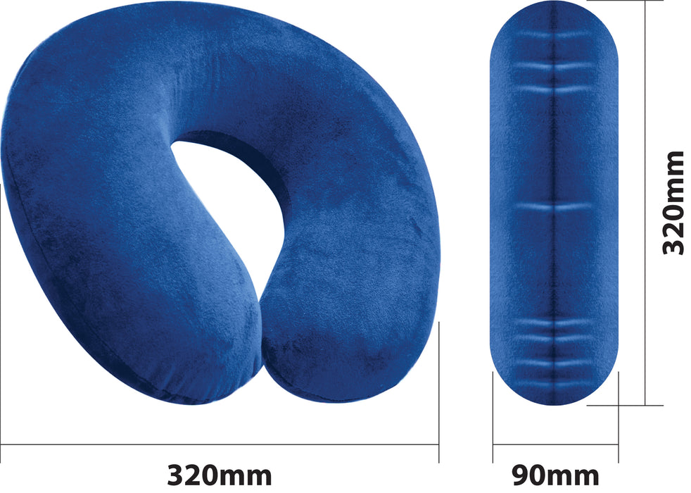 Memory Foam Neck Cushion Blue from Mobility 2 You - Mobility 2 You.