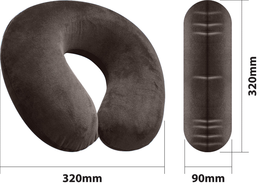 Memory Foam Neck Cushion Brown from Mobility 2 You - Mobility 2 You.