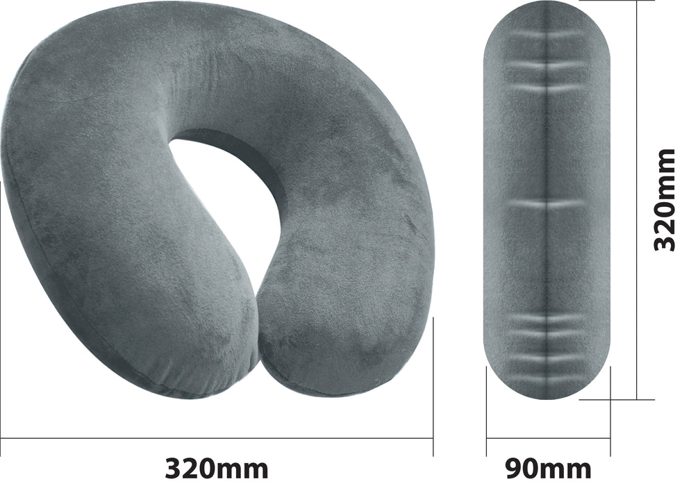 Memory Foam Neck Cushion Grey from Mobility 2 You - Mobility 2 You.