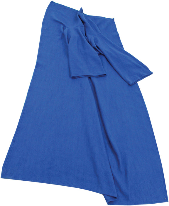 Sleeved Fleece Blanket Blue from Mobility 2 You - Mobility 2 You.