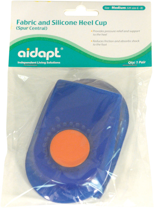 Pair of Fabric and Silicone Heel Cup (for Spur Central) Medium from Mobility 2 You - Mobility 2 You.