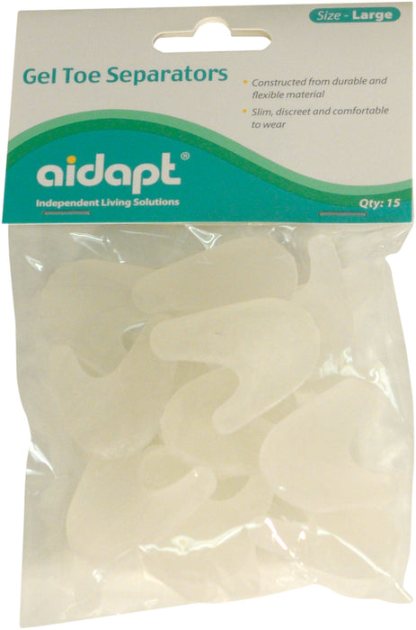 Gel Toe Separators -Lg -Pk 15 from Mobility 2 You - Mobility 2 You.