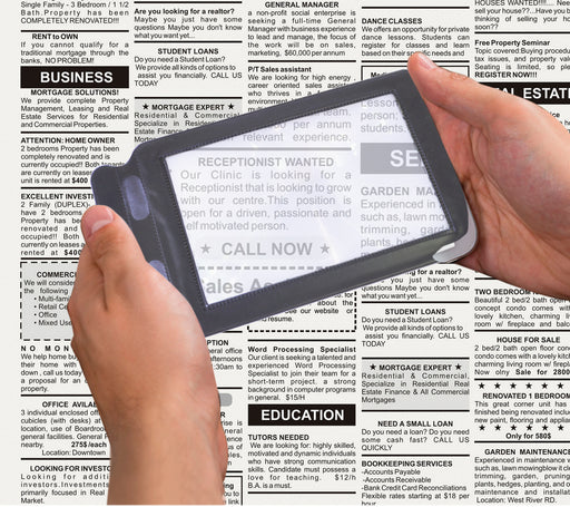 Sheet Magnifier 148mm from Mobility 2 You - Mobility 2 You.