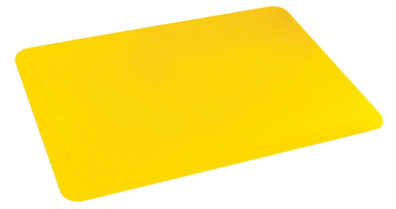 Silicone Rubber Yellow Anti Slip Rectangular Mat 35x25x2 cm from Mobility 2 You - Mobility 2 You.