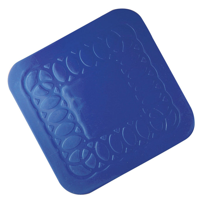Tenura Anti Slip Silicone Rubber Blue Square Coaster (Pack of 4) from Mobility 2 You - Mobility 2 You.