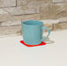 Anti Slip Silicone Red Rubber Square Coaster (Pack of 4) from Mobility 2 You - Mobility 2 You.